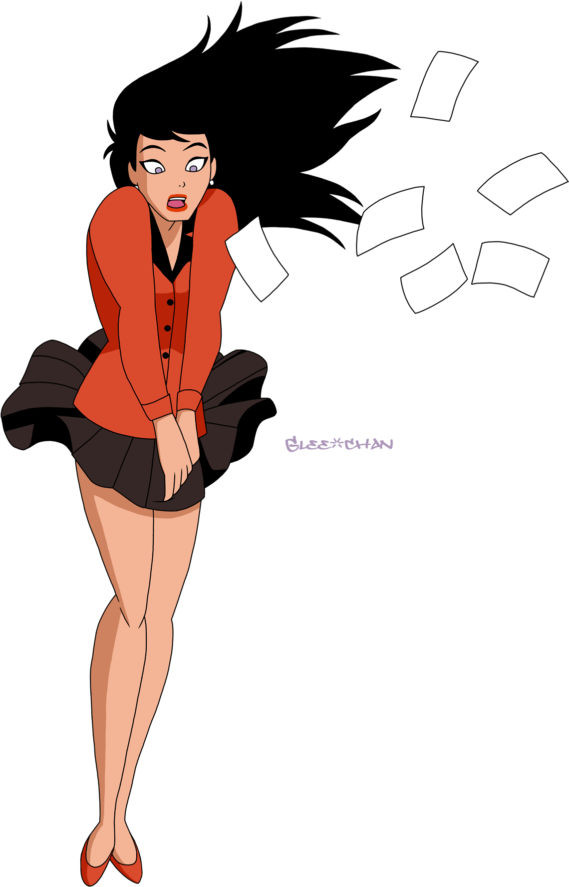 Lois Lane's Wind Problem By Glee-chan - Lois Lane Bruce Timm (1174x1800)