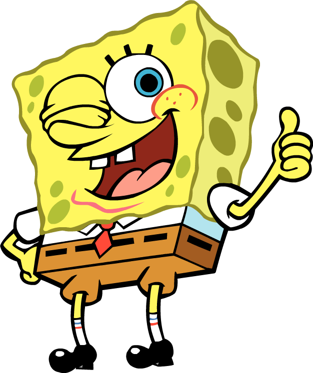 Free Icons Png - Spongebob Thumbs Up Png (626x747)