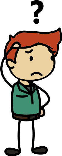 "what's The Hold Up" A Guide On Processing Time - Confused Person Cartoon Png (240x560)