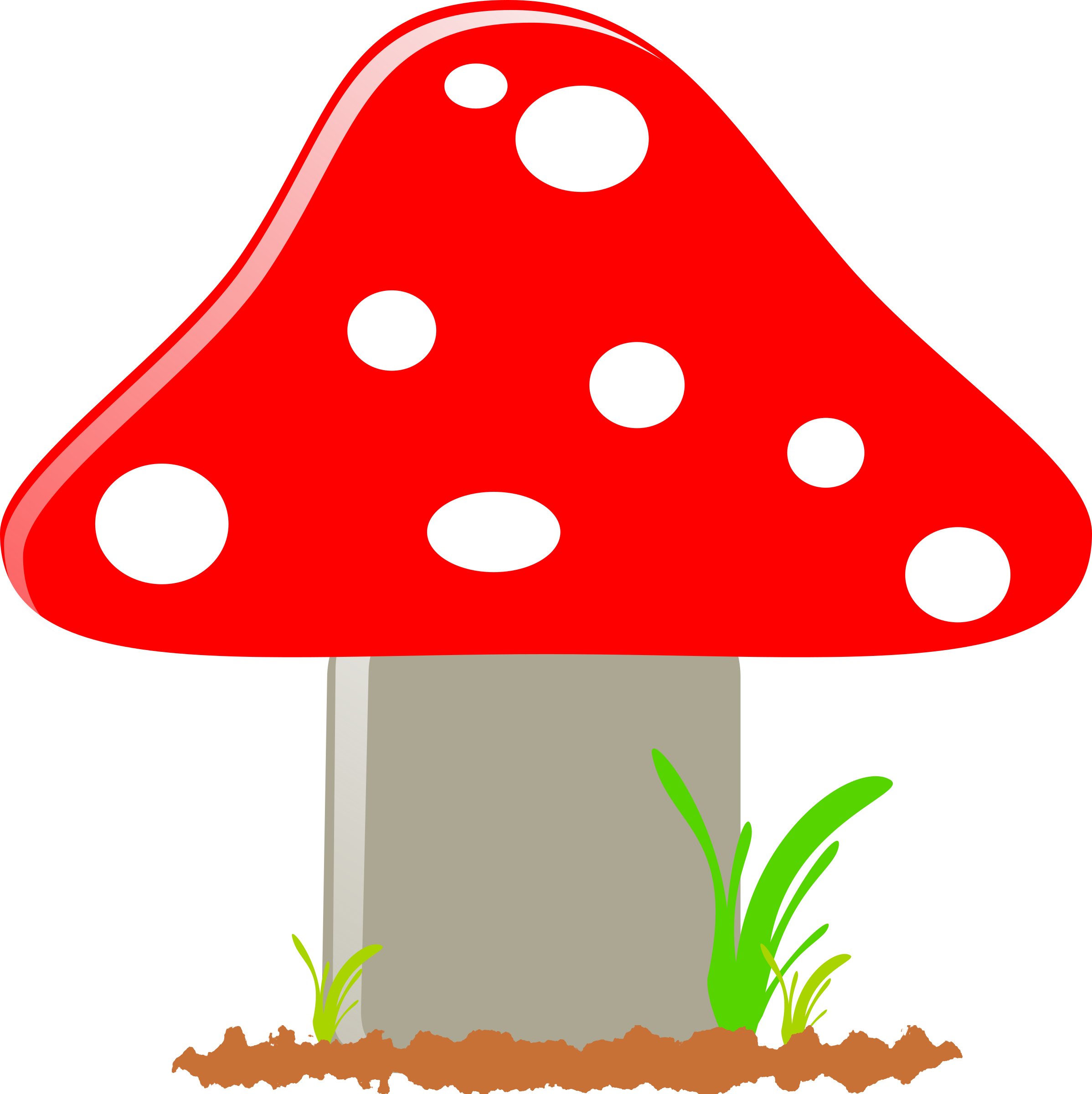Dots Fly Agaric, Mushroom, Toxic, Poisonous, Red, Dots - Big Mushroom Clipart (749x750)