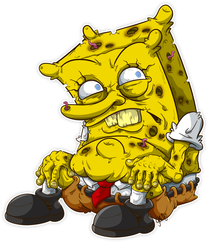 Everybody Knows This Famous Nickelodeon Cartoon - Bad Drawings Of Spongebob (889x1000)