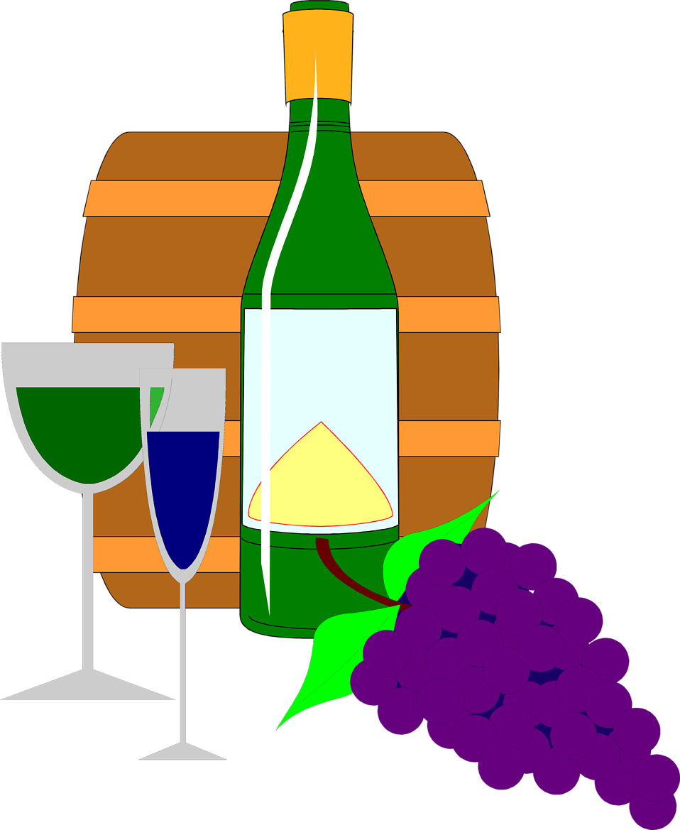 Wine Free Stock Photo Illustration Of A Bottle Of Wine - Wine (958x1169)