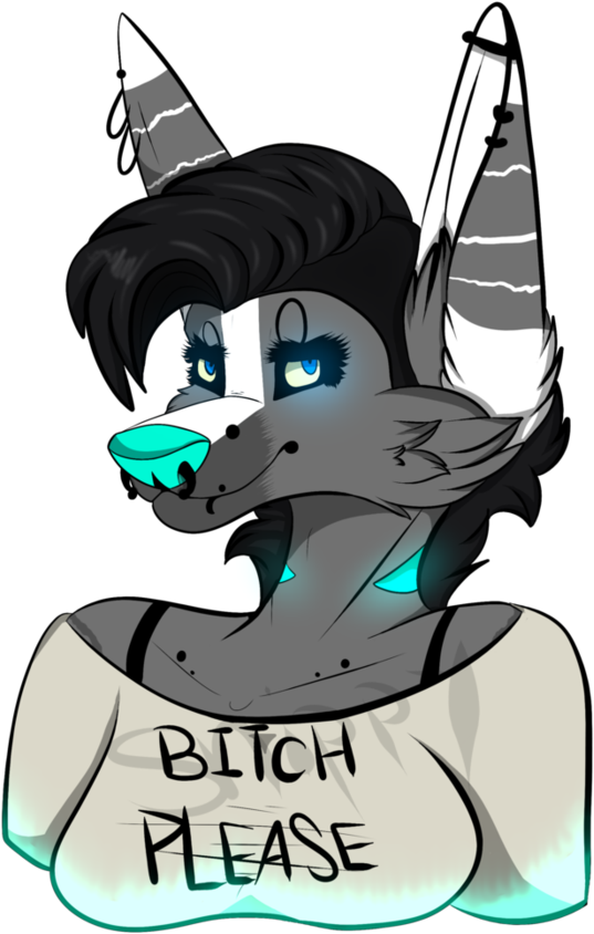 Hold Up, Bitch Please By Snippysnout - Cartoon (894x894)