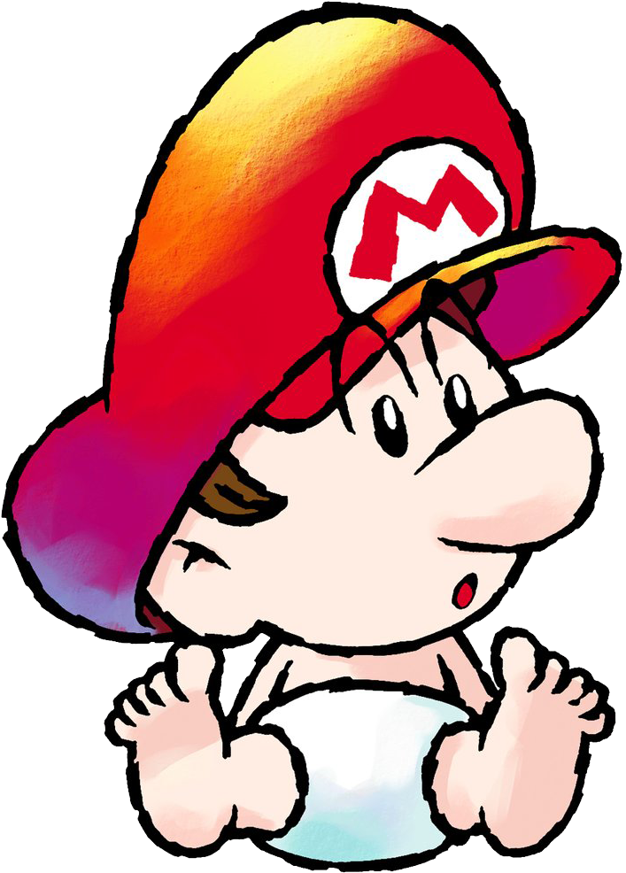 The End Result Was A Confused Nintendo Fanbase And - Baby Mario Yoshi's Island (810x1024)