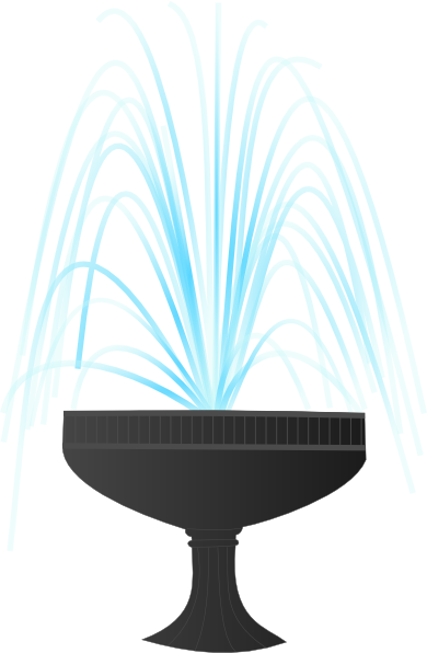 Water Fountain Clipart Png (390x596)