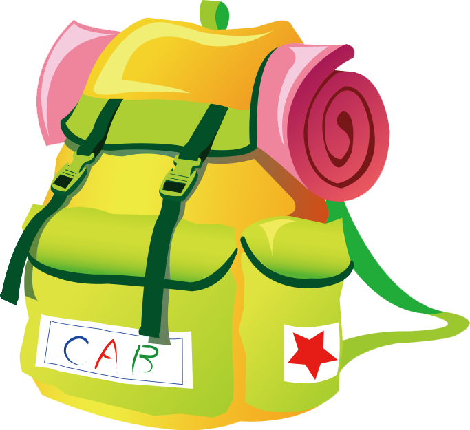 Pin Cartoon Clip Art Free Download - Backpack Png Clipart (683x625)