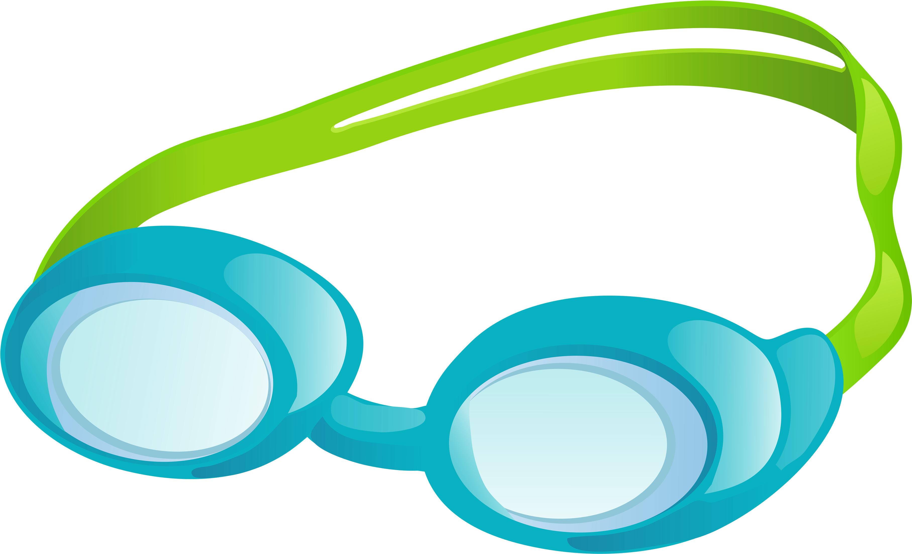 Swimming Goggles Png Vector Clipart - Swim Goggles Clip Art (3840x2300)