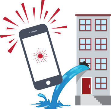 Water Leak Alerts - Smartphone (368x363)