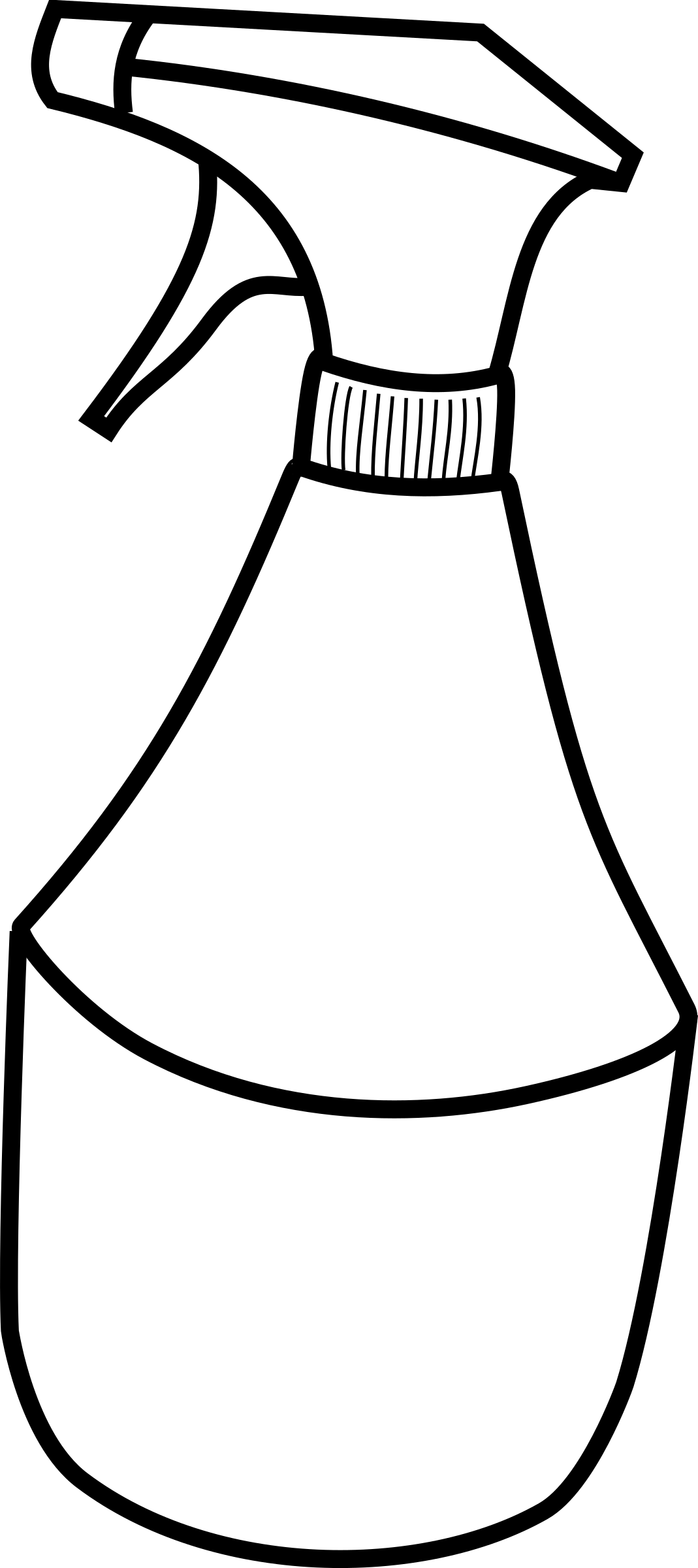 Big Image - Spray Bottle Clipart Png (1069x2400)