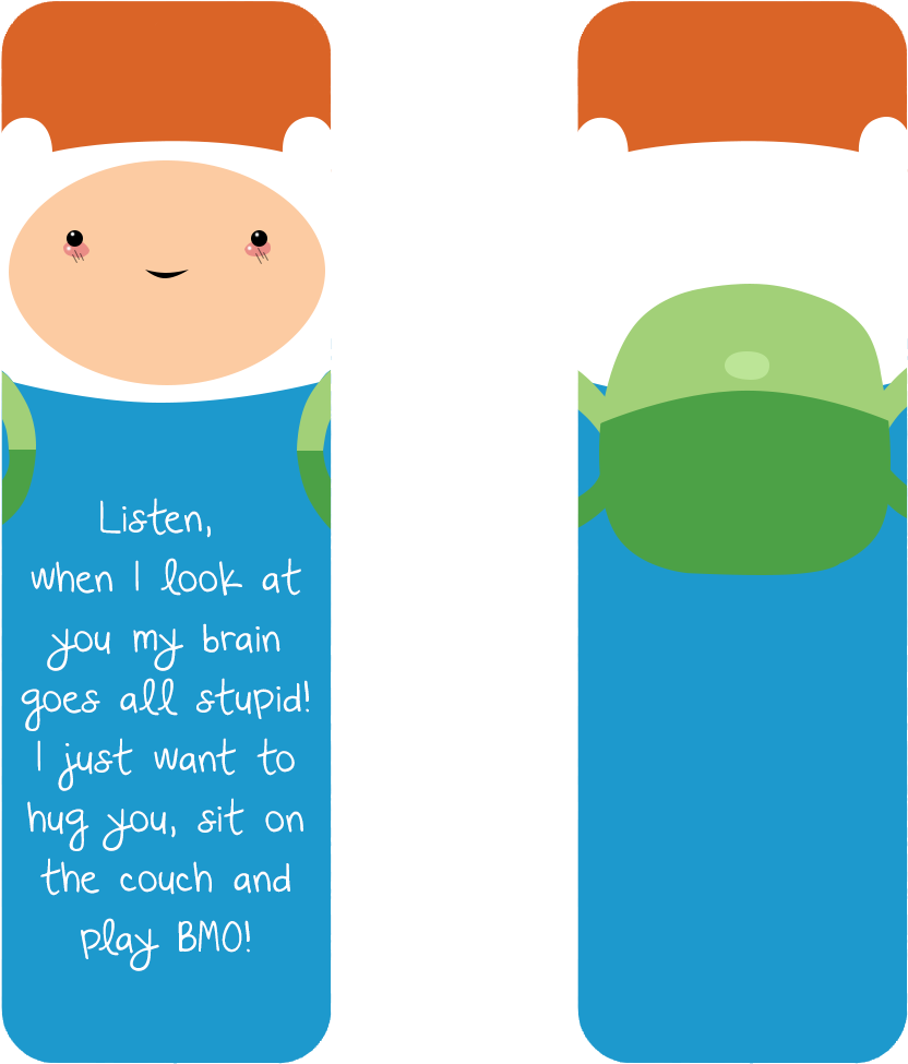 Adventure Time Bookmark - Adventure Time Finn Quotes (871x1024)