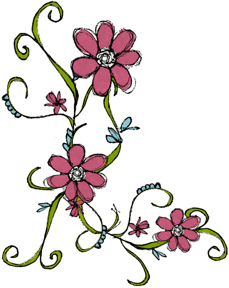Flower Doodle Photo - Flower Doodles Png (815x1024)