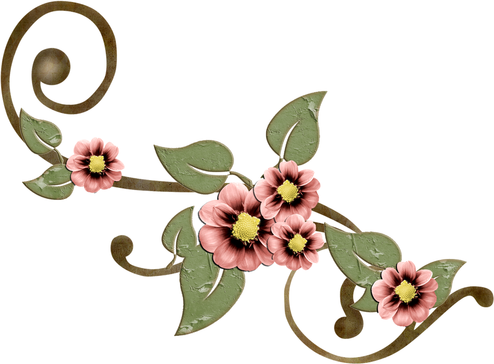 Free Transparent Plant Png - Scrapbook Png Flower (1970x1543)