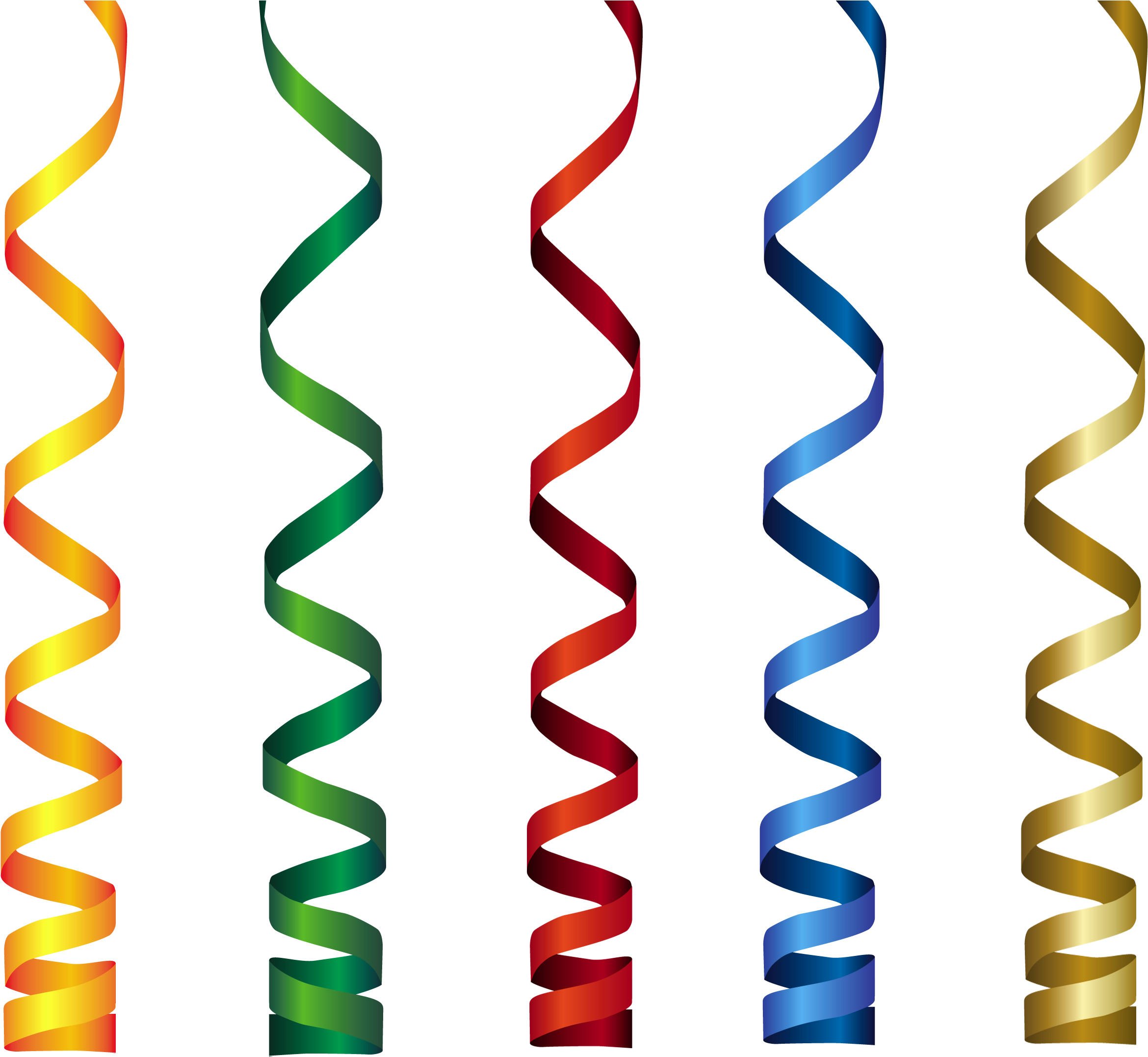 36 Curly Clip Art Flowing Ribbons Png - Birthday Ribbon Clip Art (2567x2214)
