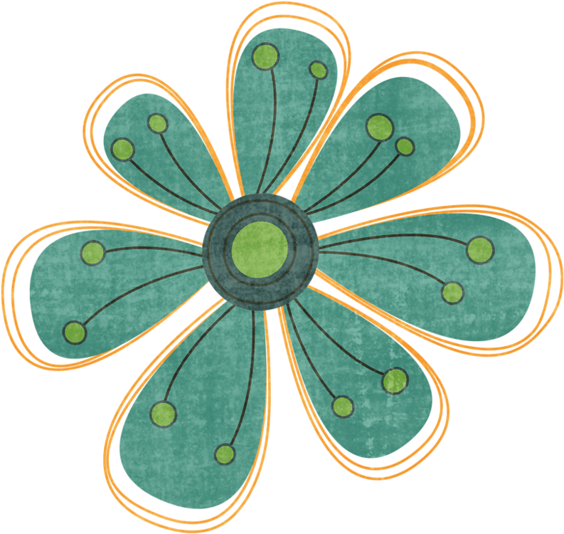 Blagovesta Indian Summer Doodle Flower3 - Vector Graphics (800x757)