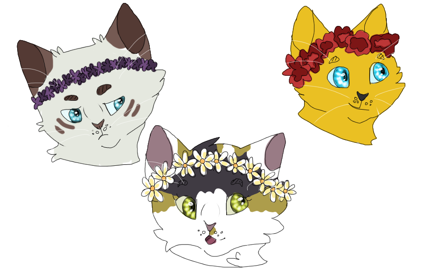 Flower Crown Doodles By Paa-bean - Cartoon (894x603)