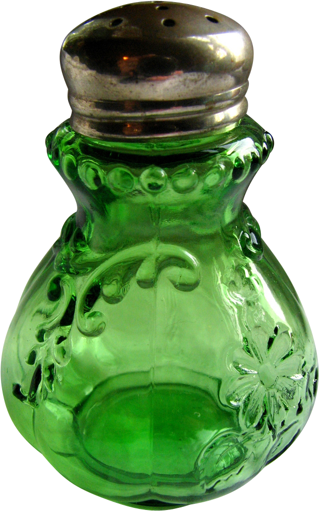 "intaglio" Pattern, Northwood Glass Salt Shaker From - Glass Bottle (998x998)