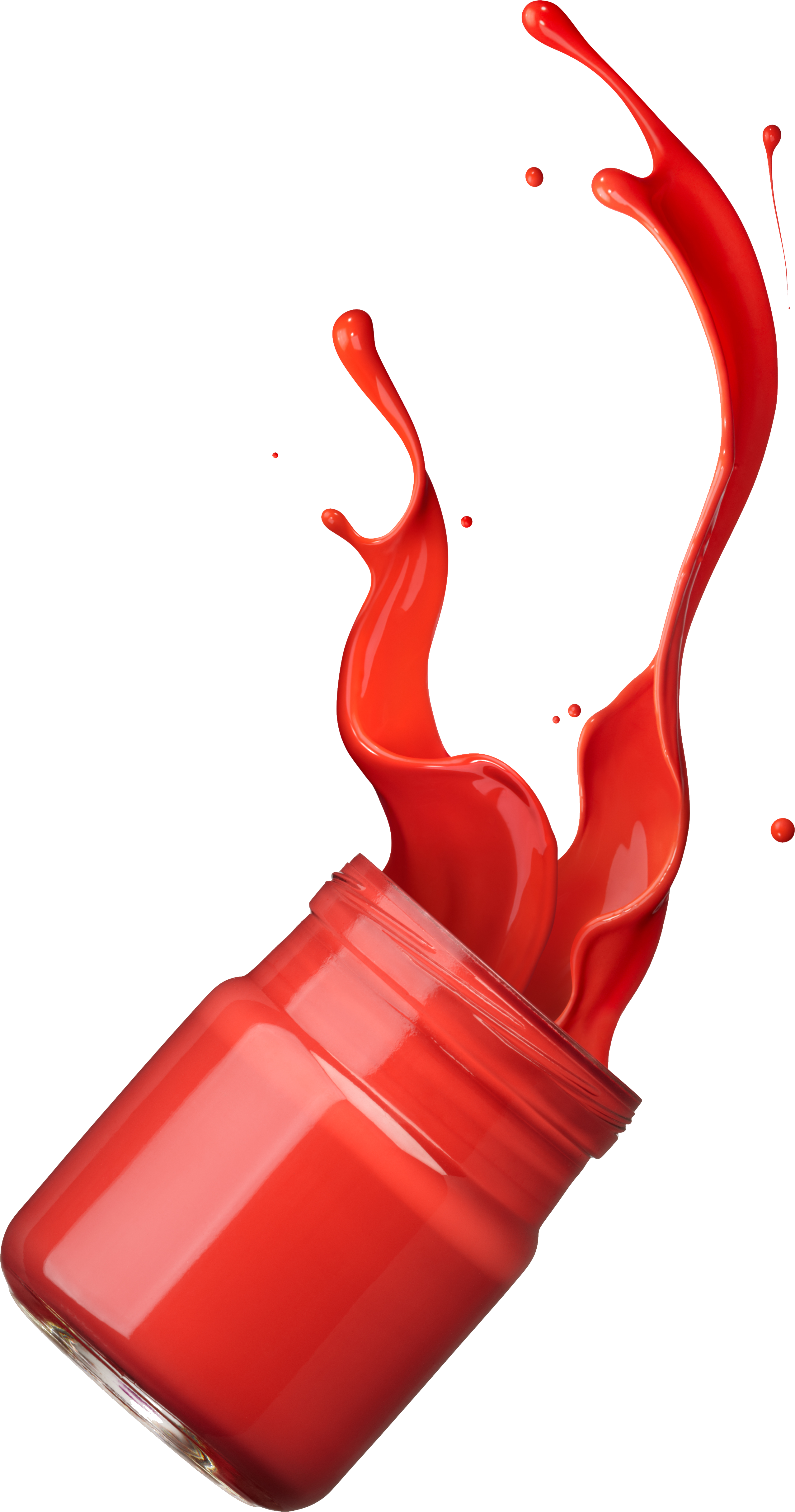 Paint Splash Ink - Paint Bottle Png (2554x4857)