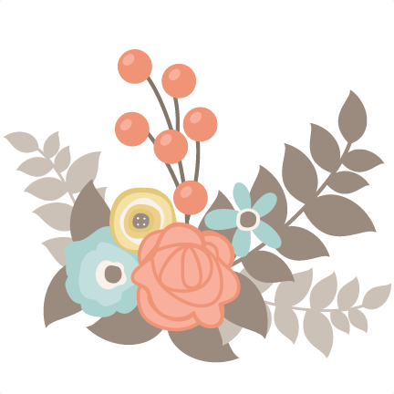 Flowers Svg Cut Files Flower Scal Files Free Scut Files - Cute Clipart Flowers (432x432)