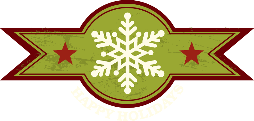 Christmas Clip Art - Emblem (810x388)