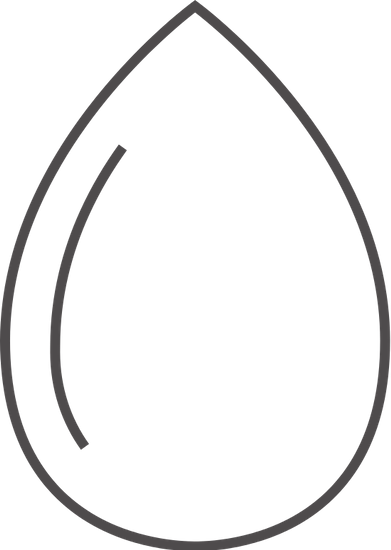 Water Drop Outline - Clip Art (391x550)