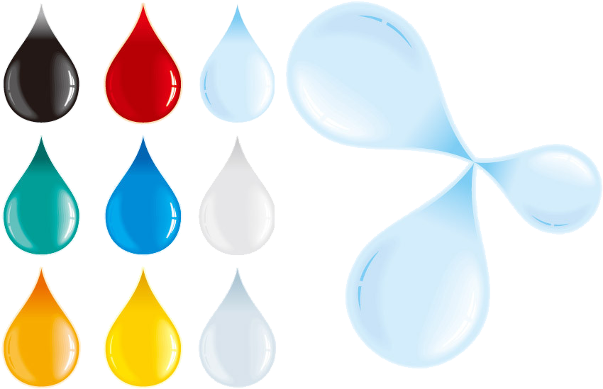 Water-drop Free Clip Art - Water-drop Free Clip Art (850x734)