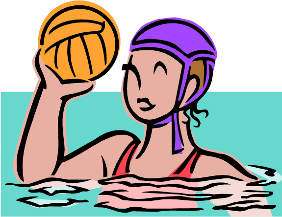 Piscina - Water Polo Clip Art (575x444)