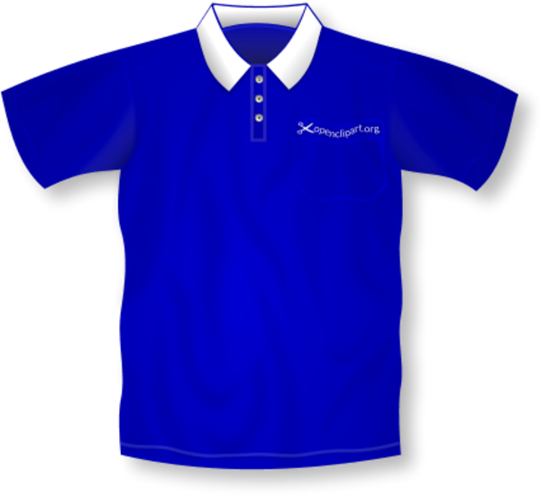 Polo Shirt Clip Art - Blue Polo Shirt Clip Art (600x552)
