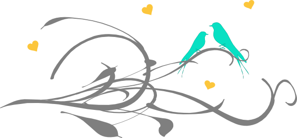 Turquoise Love Birds (600x280)