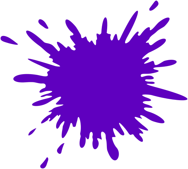 Purple Splash Clip Art At Clker - Splash Png (600x540)