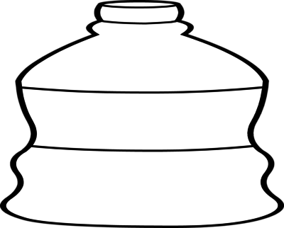 Coloring Trend Thumbnail Size Water Bottle Clip Art - Water Bottle (400x322)