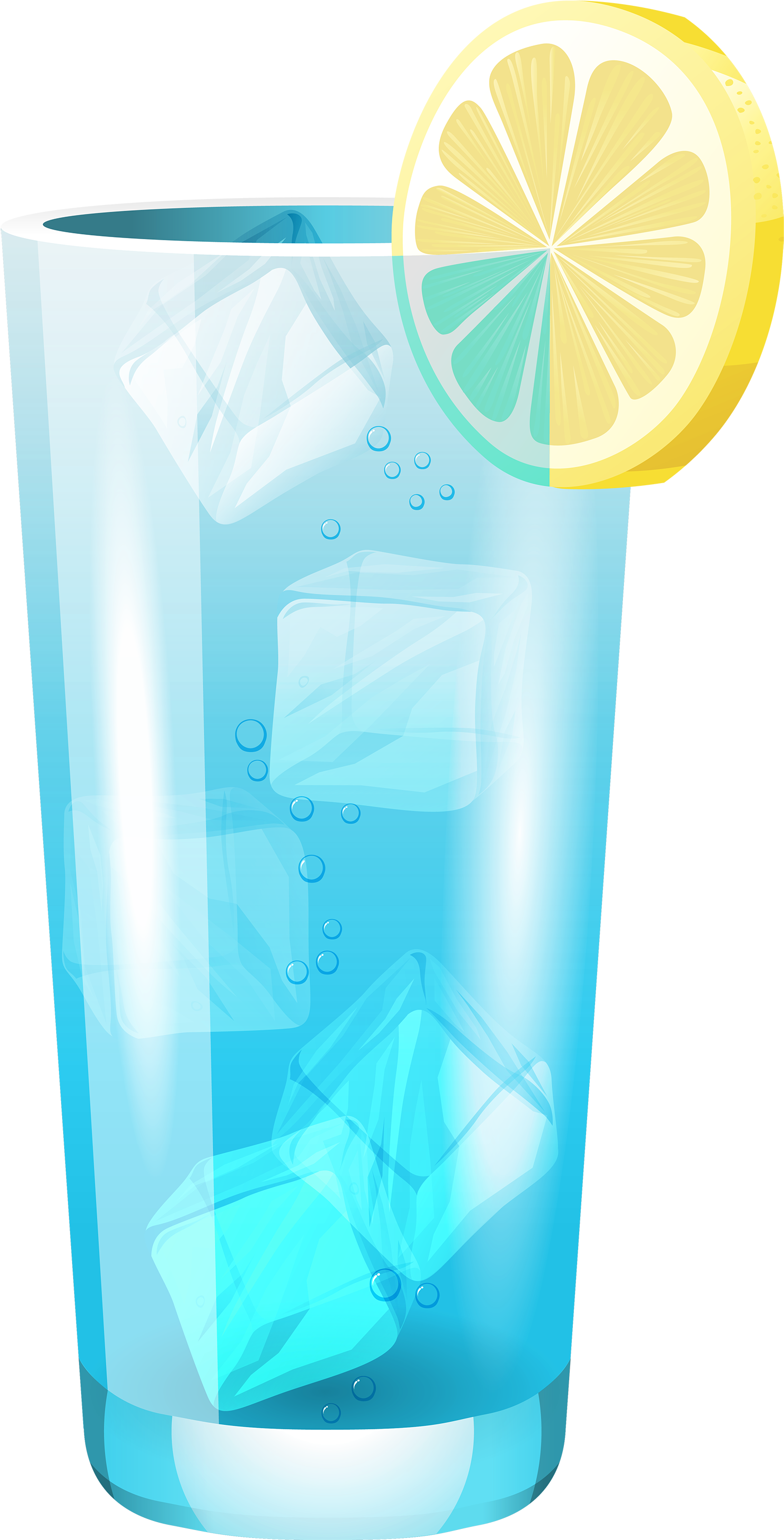 Transparent Blue Cocktail Png Clipart - Blue Cocktail Png (1560x3000)