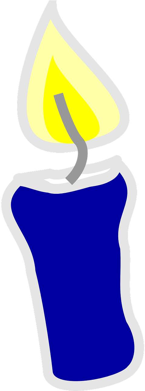 Birthday Candle Svg Clip Arts 216 X 587 Px - Birthday Candle Svg Clip Arts 216 X 587 Px (640x1280)