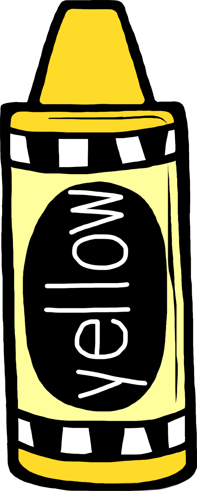 Crayon Clipart Color Yellow - Clip Art (642x1600)
