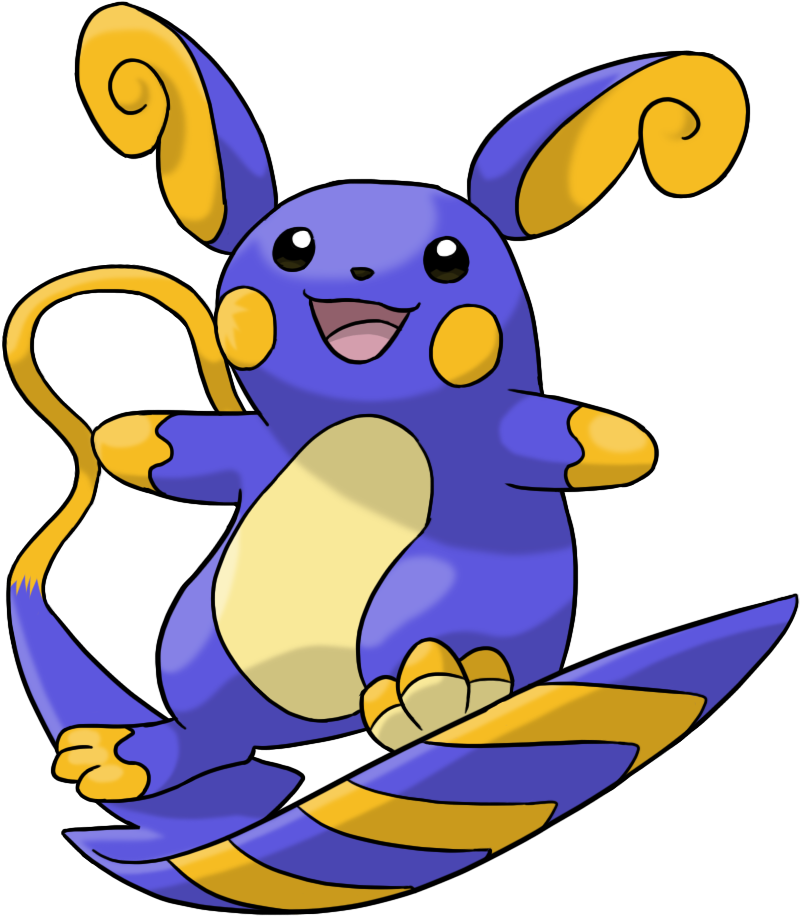 Raichu [water/electric] By Pokemonconcepts - Mega Raichu Alola (875x959)