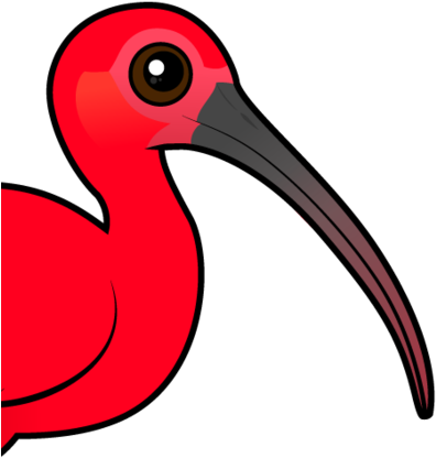 Scarlet Ibis Clipart - Scarlet Ibis Bird Cartoon (440x440)