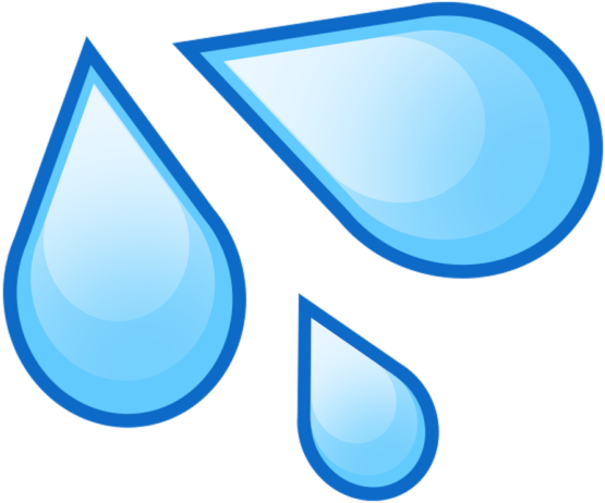 Water Drop Emoji Cutout - Water Drop Emoji (560x560)