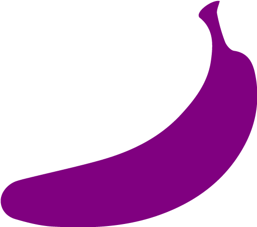 Purple Banana 2 Icon Free Purple Fruit Icons Rh Iconsdb - Transparent Purple Banana (512x512)