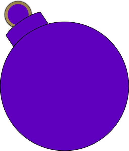 Purple Christmas Cliparts - Ornament Clip Art (510x595)
