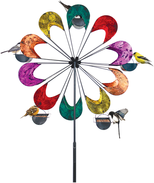 World's First Kinetic Ferris Wheel Bird Feeder - Garden (500x626)