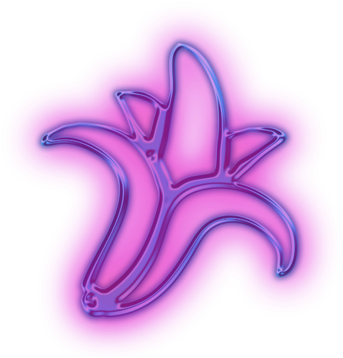 Purple Clipart Banana - Pink Banana Png (512x512)