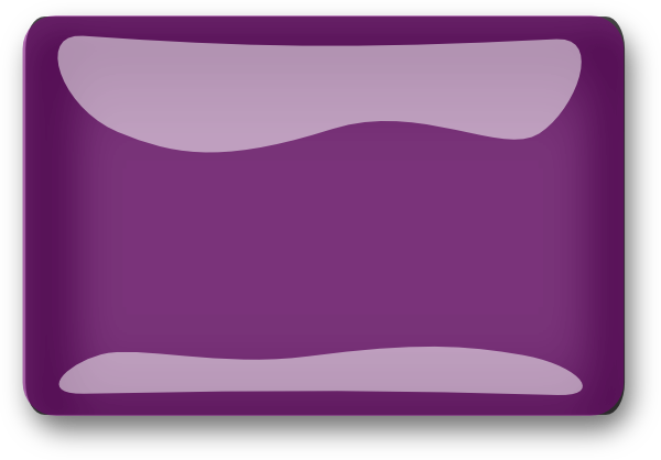 Purple Glossy Rectangle Button Clip Art At Clker - Button Purple (600x418)