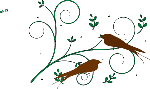 Floral Design With Birds Svg Clip Arts 600 X 356 Px - Administrative Professionals Day Card (600x356)