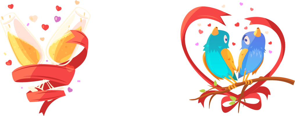 Lovebird Graphic Design Illustration - Love Bird Vector Png (1190x673)