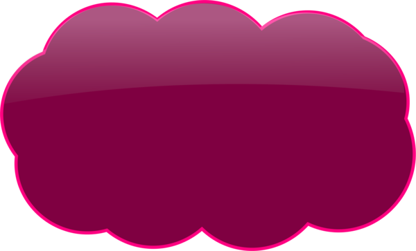 Clouds Clipart Purple - 3d Computer Graphics (600x363)