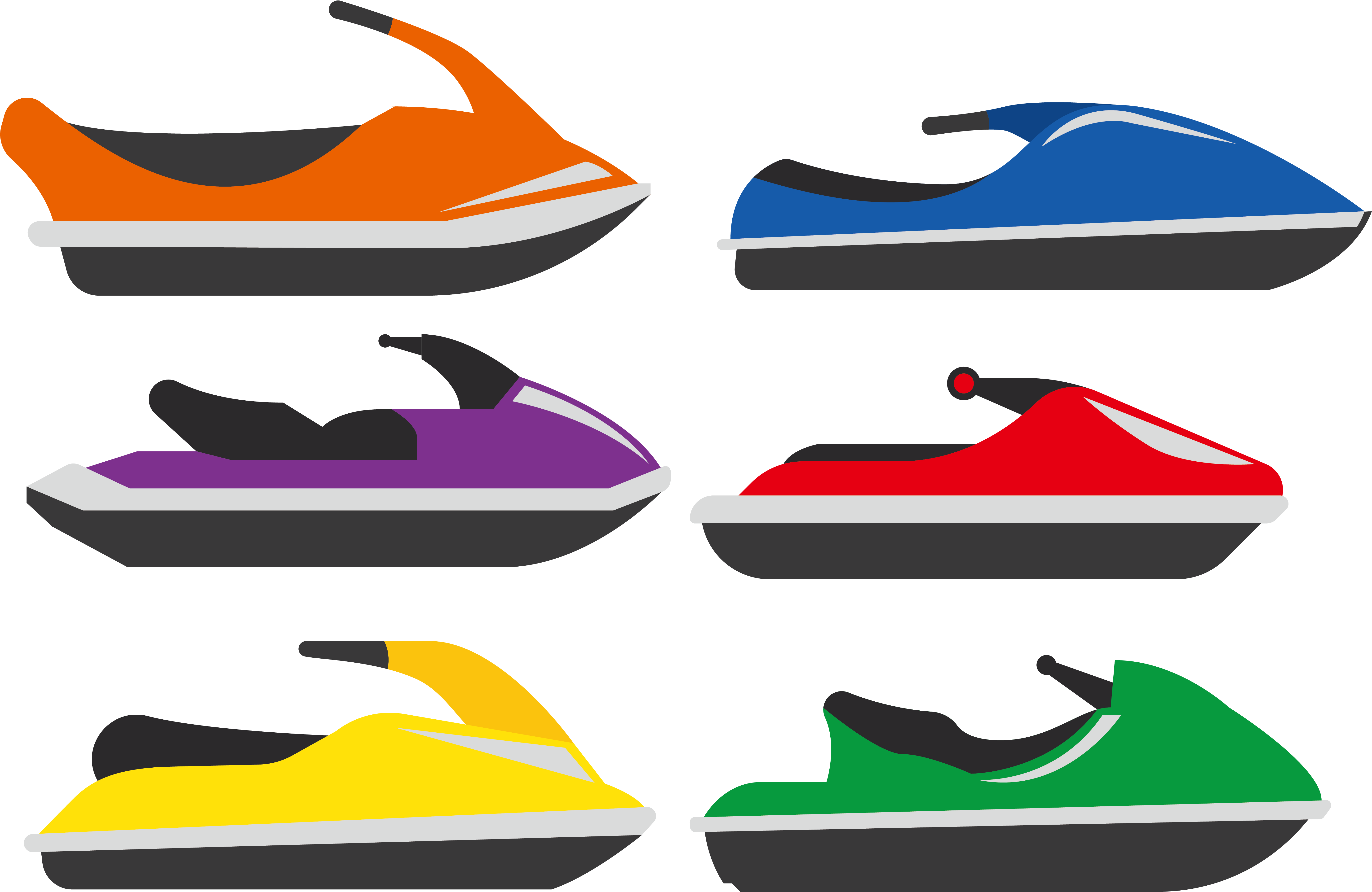 Personal Water Craft Jetboat Clip Art - Personal Water Craft Jetboat Clip Art (6201x4400)