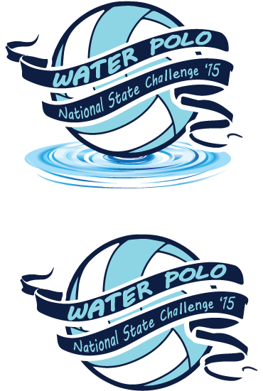 Colorful, Bold, Event T-shirt Design For Collegiate - Water Polo Logo Design (486x651)