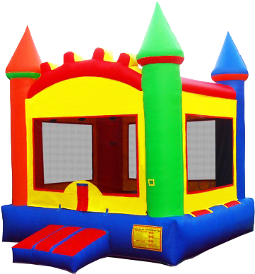 Free Bounce House Clip Art - Jumpers Logos (372x397)