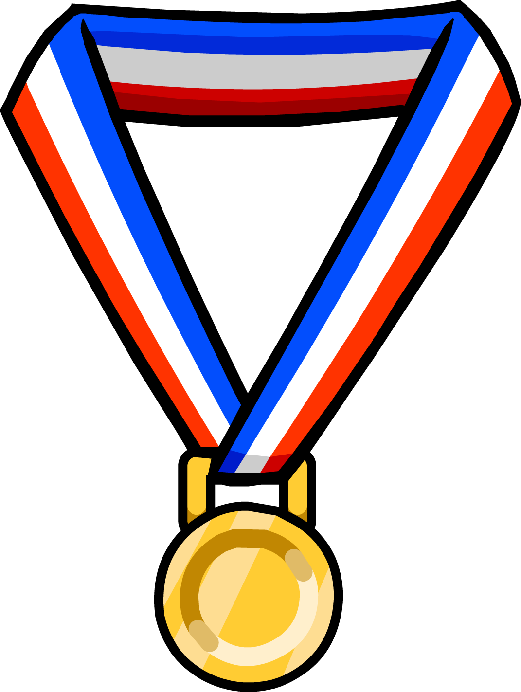 Unique Olympic Games Clipart School Medal File Free - Neck Items Club Penguin (1071x1422)