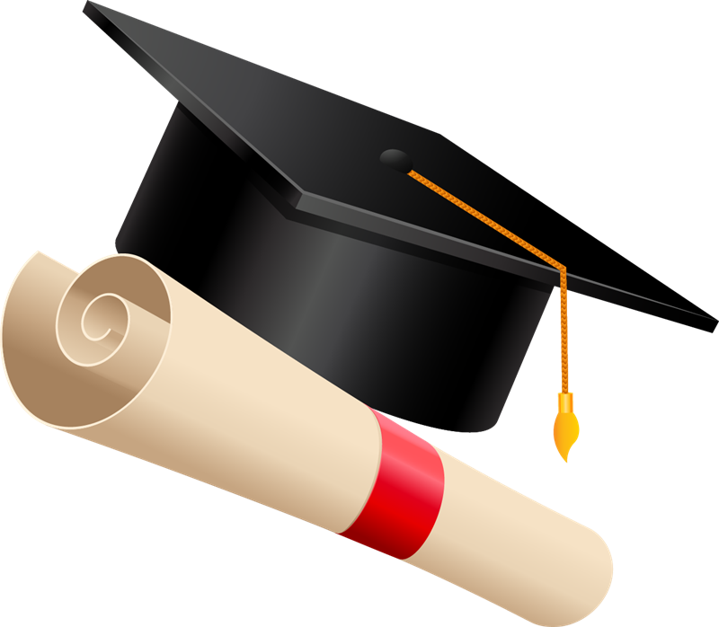 Cap Clipart Toga - Graduation Cap And Scroll (800x698)