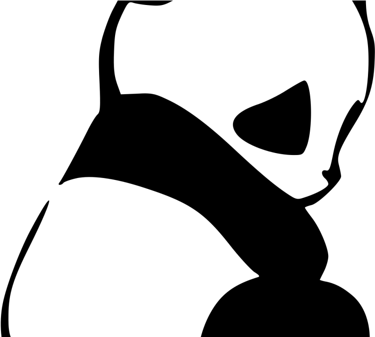 White Space Is Not Wasted Space - Silhouette Of A Panda (1080x675)